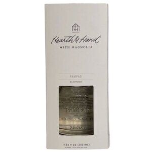 Hearth & Hand With Magnolia Pampas Oil Diffuser 11.83 Fl Oz With 7 Reeds